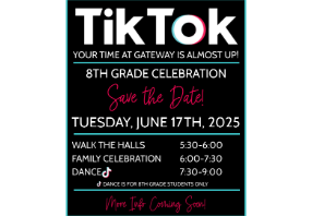  8th grade celebration poster